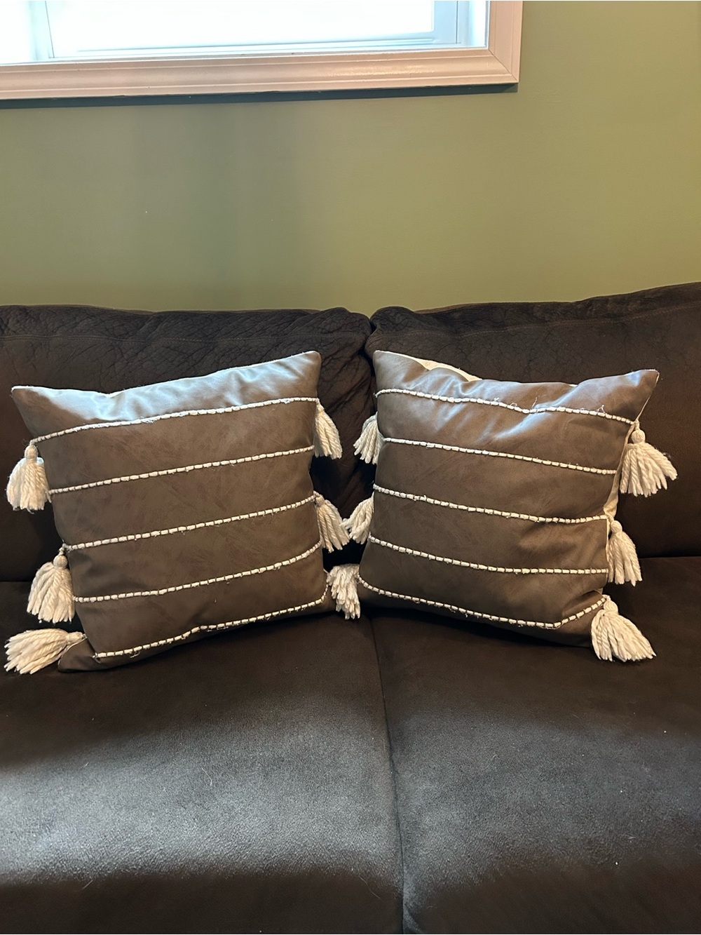 Decorative Tassel Throw Pillow Set of 2 - Home Accents